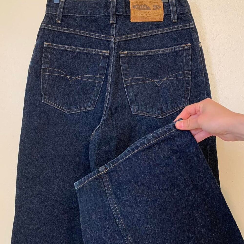 Vintage Huge Anchor Blue Denim Jeans